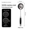 304 Stainless Steel Long Handle Pot & Grill Cleaning Brush - Gentle on Hands