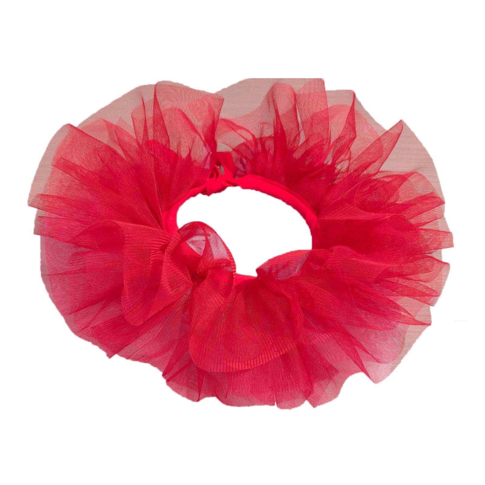 

Викторианская сетчатая оборка с отстегивающимся воротником-стойкой для детей и девочек, ретро-три слоя тюля, оборка для шеи, косплей-чокер красный