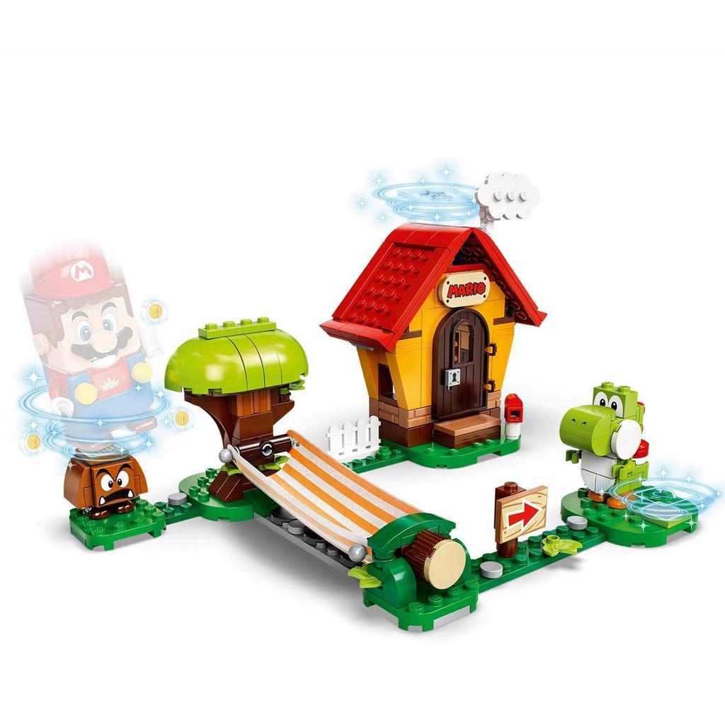 LEGO Super Mario Yoshi and Mario House 71367 - Toy, Video Game, House, Boys, Girls, Ages 6+