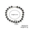 Light Luxury Colorful Zircon Flower Charm Trendy 18K Gold Plated & Rhodium Plated Women's 17cm Rainbow Tennis Bracelet