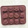 Enconomic Silicone 12-Owl Cake Decorating Mould Candy Cookies Chocolate Soap Baking Mold