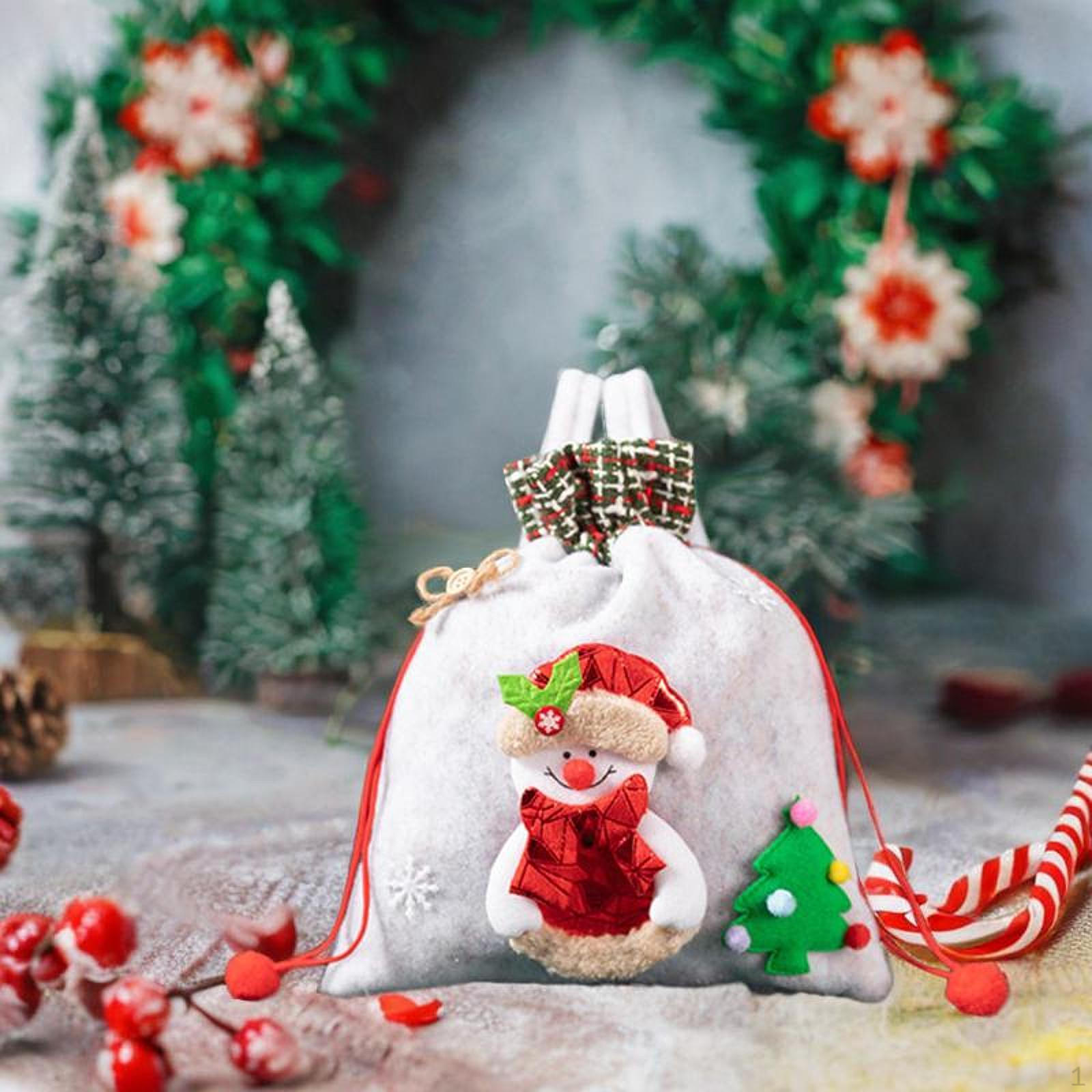 

Кукольный рождественский подарочный пакет Apple Xmas Decor милый портативный чулок-наполнитель, декоративный с светло-серый