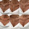 Hip-Hop Style Woven Snake Bone Chain Necklace Female, Cold Wind Metal Knotted Chain Collarbone Necklace
