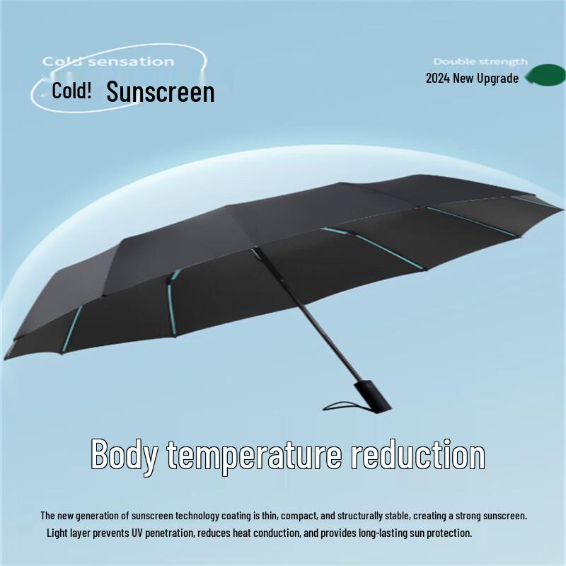 Automatic Oversized Sun & Rain Umbrella