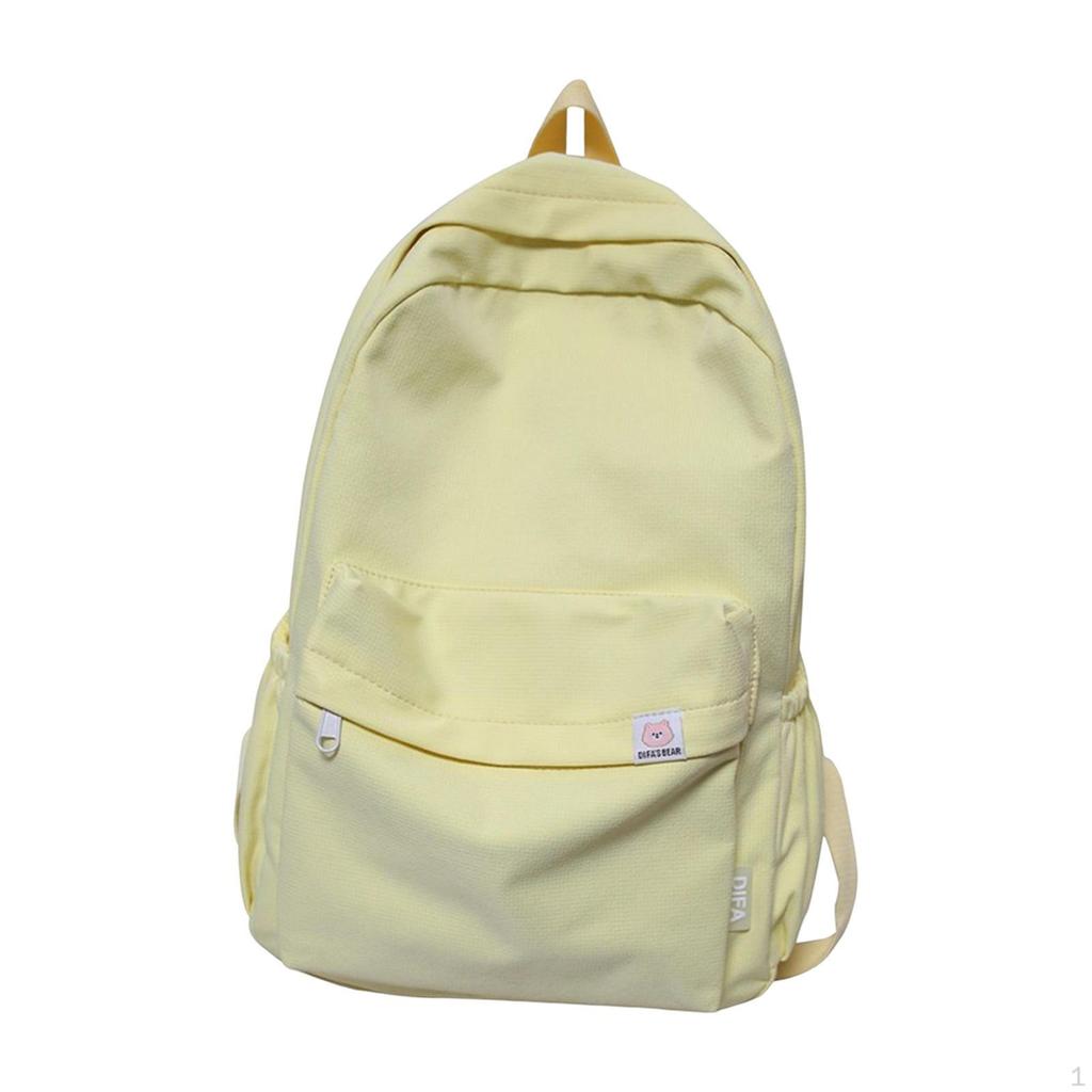 Solid Color Backpack Cute Aesthetic Laptop for Short Trips Camping