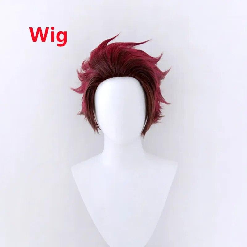 Anime Demon Slayers Cosplay Costume Tanjirou Kamado Kimetsu No Yaiba Men Kimono Uniform Disfraz Halloween Party Demonias Clothes