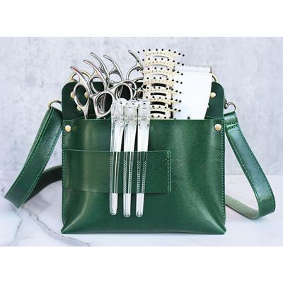 Borsa per forbici da barbiere Marsupio per parrucchiere Borsa per portaforbici a 7 slot Borsa per attrezzi in pelle PU per forbici