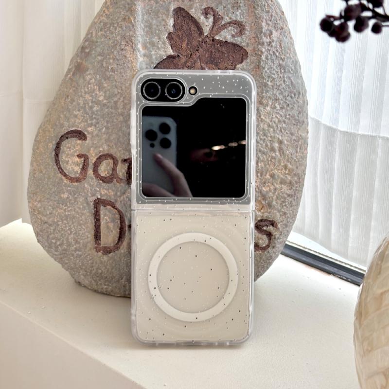 For Samsung Galaxy Z Flip 7 Case Soft TPU Magnetic Wireless Charging Protective Back Cover For Samsung Z Flip 7 6 5 4 3 Shell