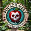 Vintage Potion Poison Apple Round Metal Sign Wall Decor Home Gift Halloween