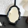 Nordic Style Standing Makeup Mirror Cloud Irregular Bedroom Dressing Mirror Office Dormitory Adjustable Desktop Aesthetic Cosmetic Decoration Mirror