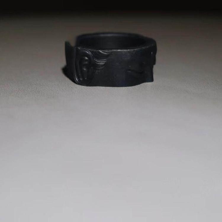 Buddhas Face Rings Finger Rings Decoration Buddhist Open Rings Unisex Jewelry