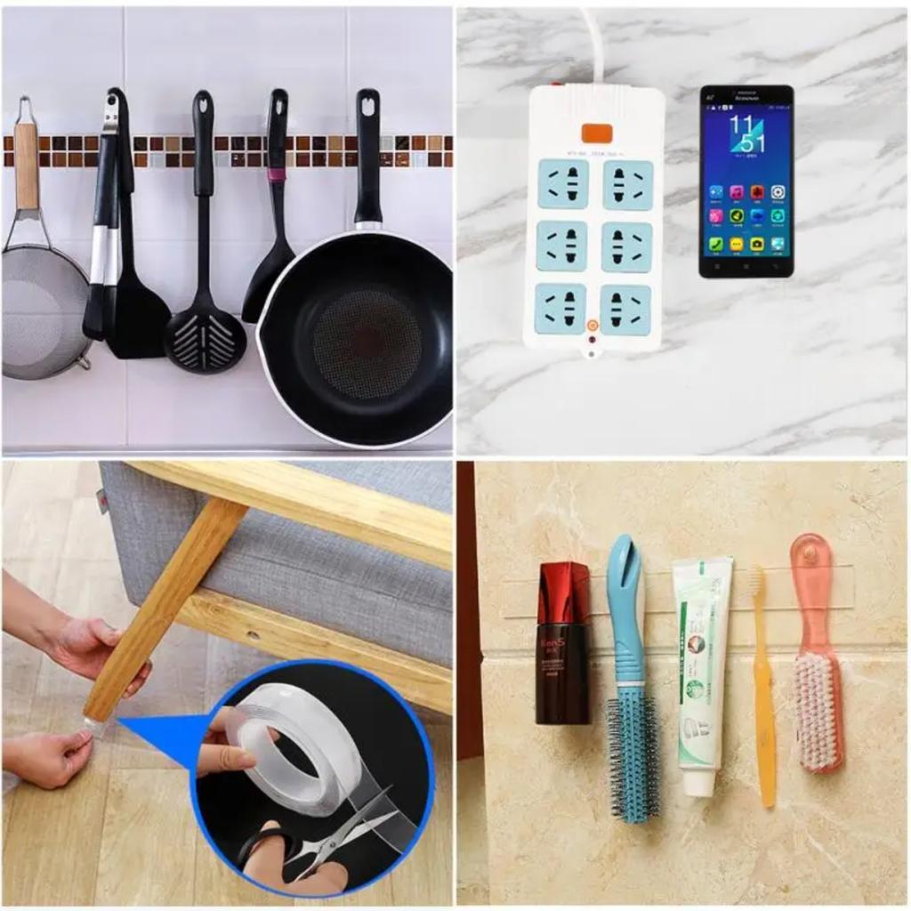 1-10M Ultra-strong Powerful Double Sided Adhesive Nano Tape Wall Mirror Stickers Self-adhesive Waterproof Tape Home Supplies