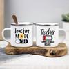 Teacher Mode Off Print Enamel Mug Cup for Coffee Original Coffee Cups Drinkware Unusual Mugs Personalized Funny Beer Travel Cute