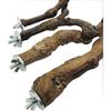 Allazone 4-Piece Bird Perch - Natural Grapevine Stick Swing Chewing Toys for Parrot Cages, Cockatiels, Parakeets, Finches
