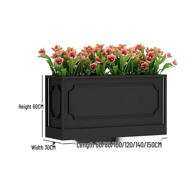 Edelstahl-Pflanzkasten für den Außenbereich