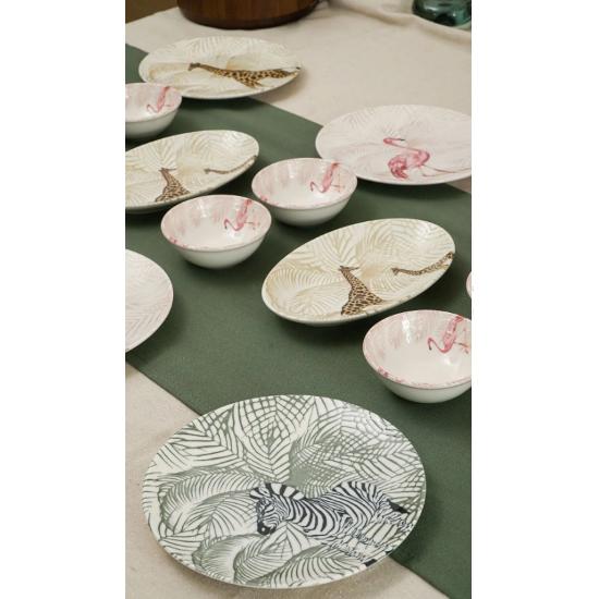 Doğa 16 Piece Porcelain Breakfast Set for 6 People