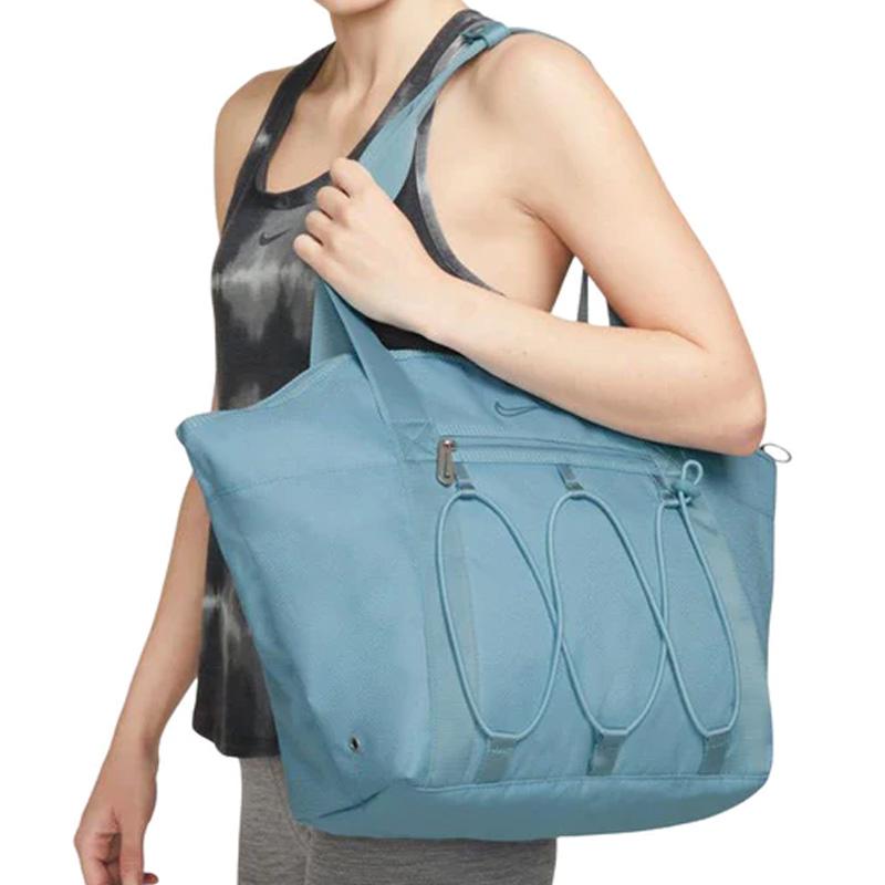 Nike Sports Casual Large Capacity Zipper Tote Bag Women Tote Bags Blue DR0498-424