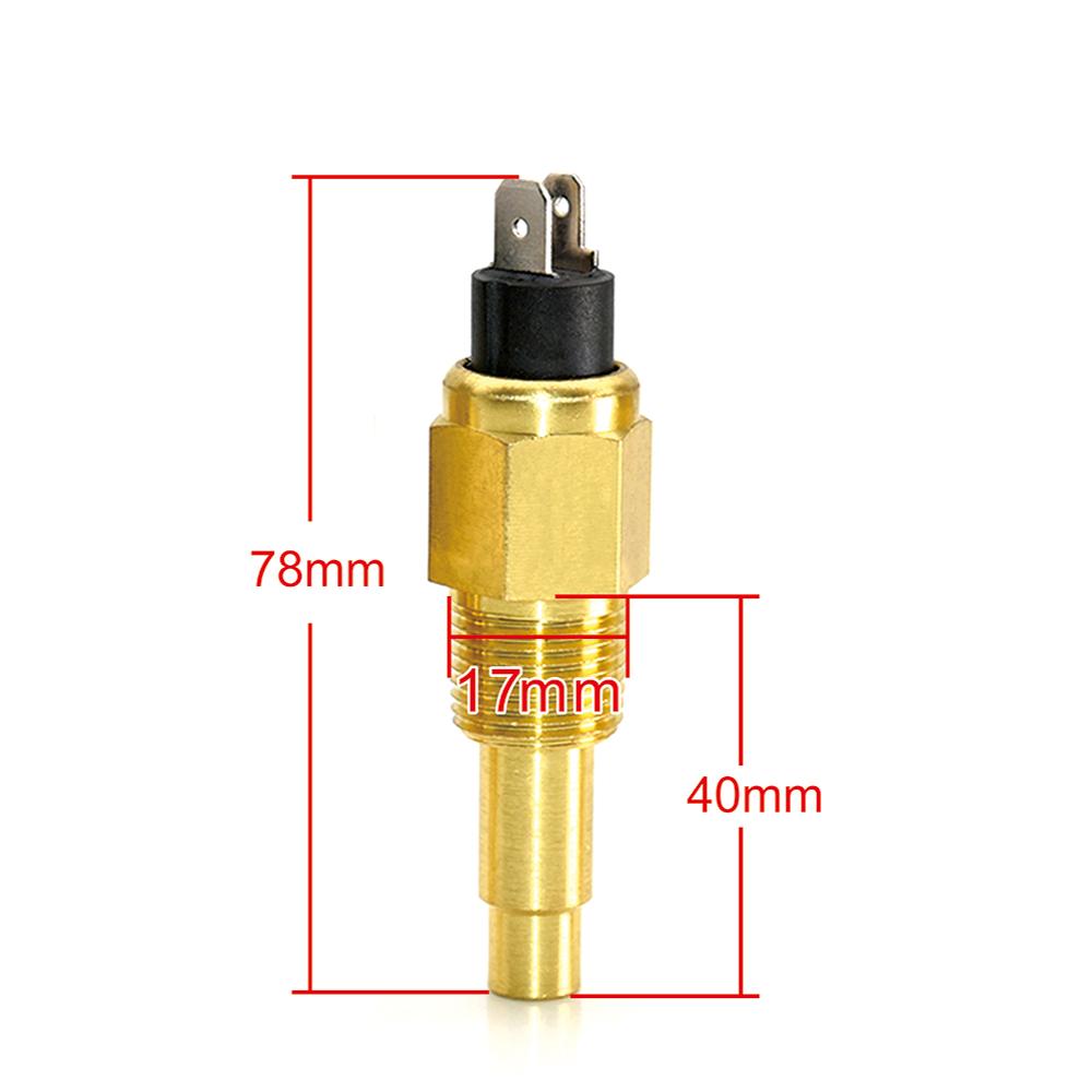 HD 52 mm Wassertemperaturanzeige 40–120 Grad Öltemperaturanzeige Messgerät Anzeige 50–150 Grad Temperatursensor 14 mm 17 mm