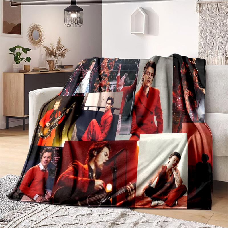 Coperta Harry Styles Perfetta per Tutte le Stagioni Morbida Confortevole Divano Ufficio Pisolino Viaggio Regalo di Compleanno Regalo di Natale