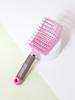 Hollow Design Anti-static Nylon Scalp Massage Hair Comb with Anti Knotting Hair, Salon Hairstyle Tool Special for Real Hair Wigs