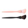 2PCS Angled Contour Brush Black Pink Artificial Fiber Accurate Coloring Soft Bristle Makeup Brush Set