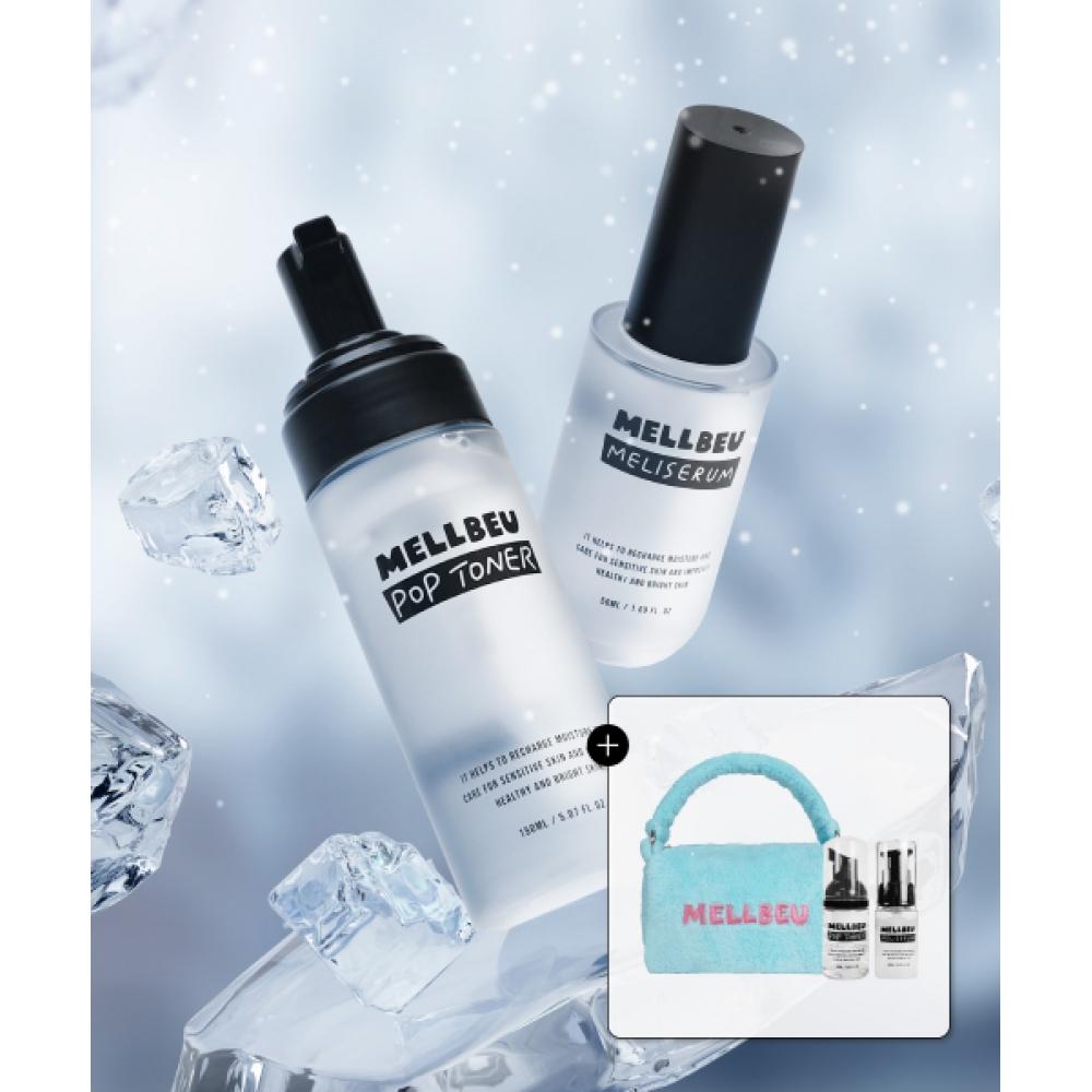 Mellbeu Pop Toner 150ml Miniature Gift + Merry Serum 50ml Miniature Gift + Pouch NONE
