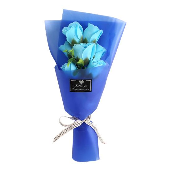 7 Head Artificial Rose Bouquet Handcrafted Soap Flower Petals Decoration Valentine's Day Anniversary Birthday Women Mother Wife Girlfriend Gifts