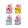 Pvc Capybara Duck Cartoon Figures Mini Garden Statues For Home Office Decor