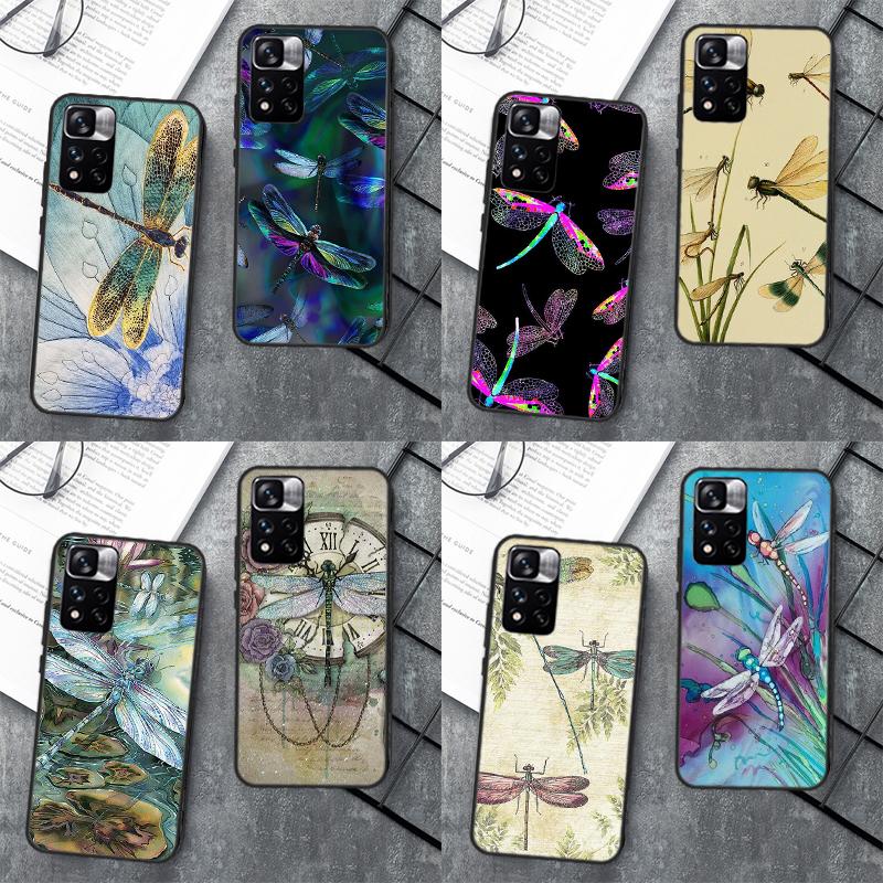 Dragonfly Case For Xiaomi Redmi Note 12 11 10 9 8 Pro Note 12S 11S 10S 9S Cover For Redmi 9 10 12 C