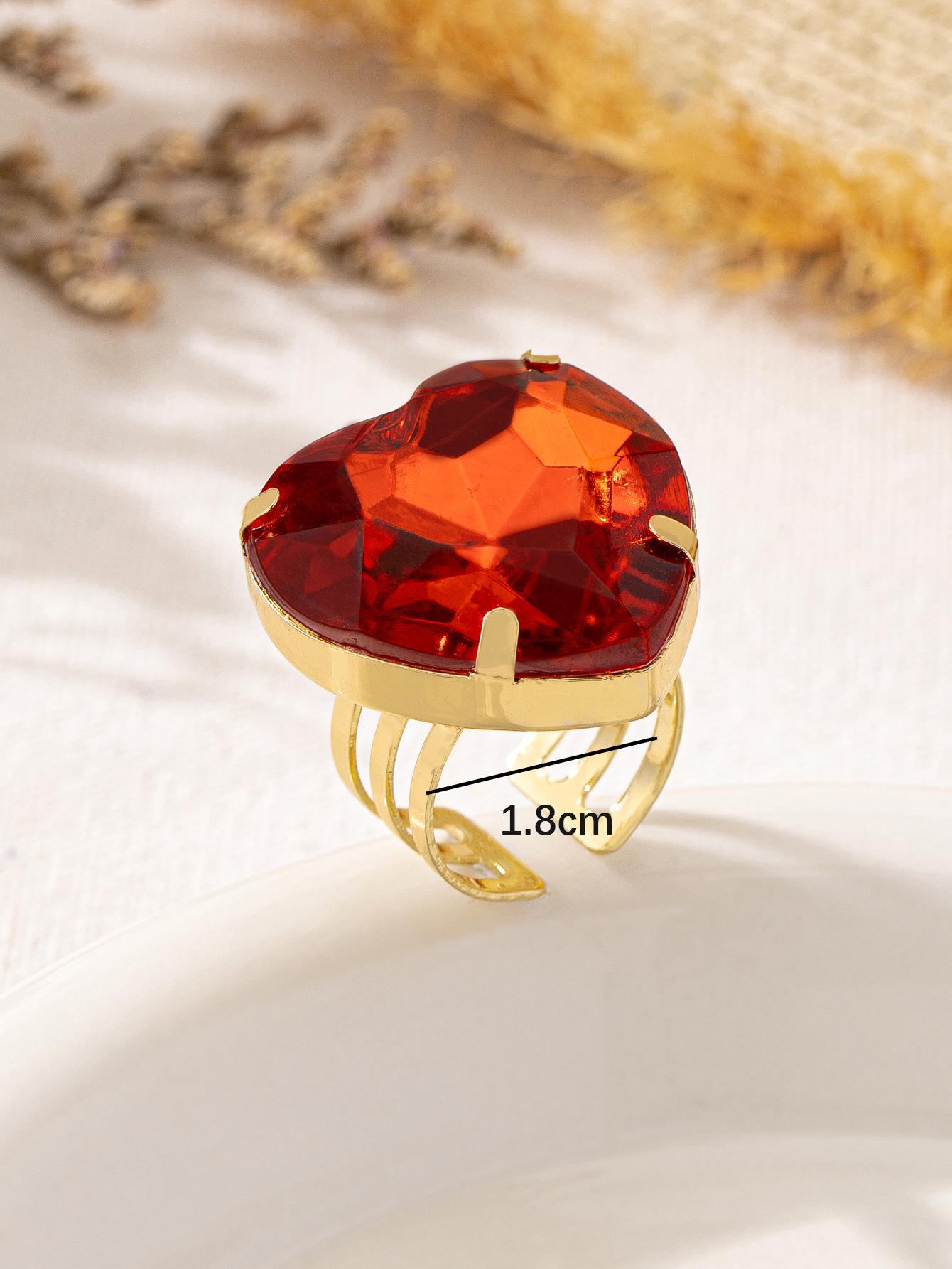 

Набор 3D украшений с цирконием в форме персикового сердца: Чокер, Серьги, Браслет и Кольцо для Женщин