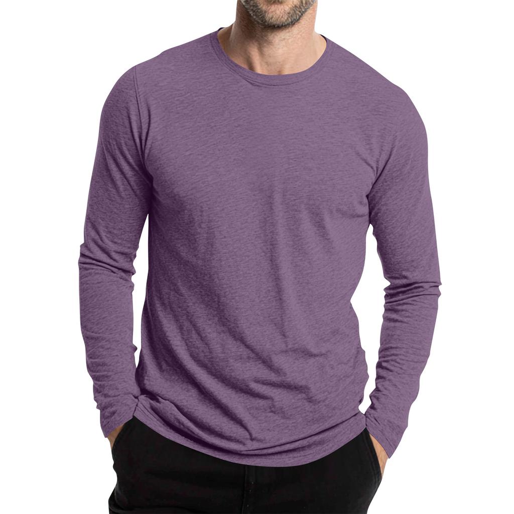 Men's Round Neck Short Sleeve Outdoor Casual Long Sleeve Top