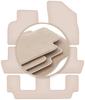 PREMIUM Beige Floor Mats For: Peugeot 5008 I 7 Seats 2009-2017