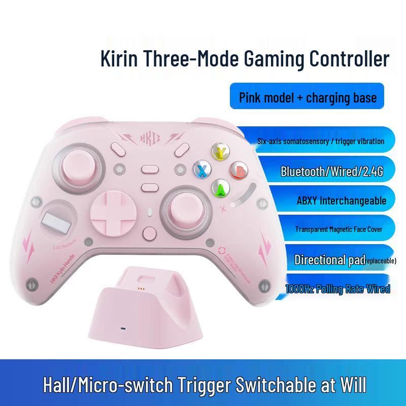 Kirin Switch Bluetooth Dual Hall Vibration Controller for PC, TV, iOS - Black Myth Wukong Edition