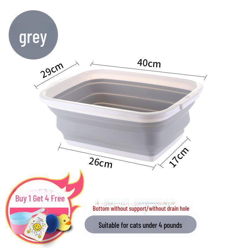 Foldable Pet Bath Tub for Small Dogs and Cats