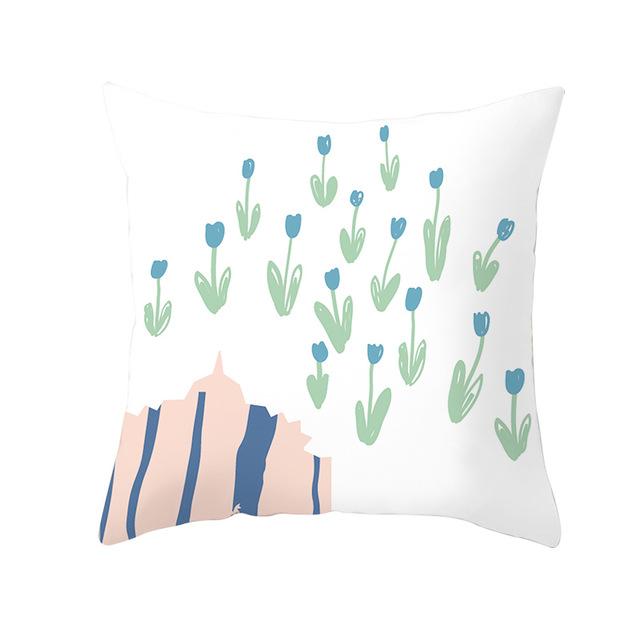 Geometric Printing Cushion Cover Creative Geometric Polyester Decorative Pillowcase Home Accessories Sofa Pillow Case Almohada