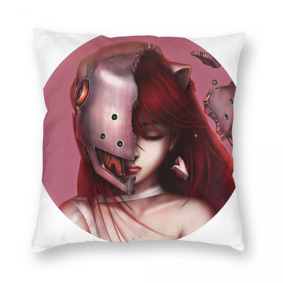 Elfen Lied Lucy Nyu Kaede Pillowcase Polyester Linen Velvet Pattern Decorative Pillow Case Sofa Seater Cushion Cover Wholesale 30x30cm