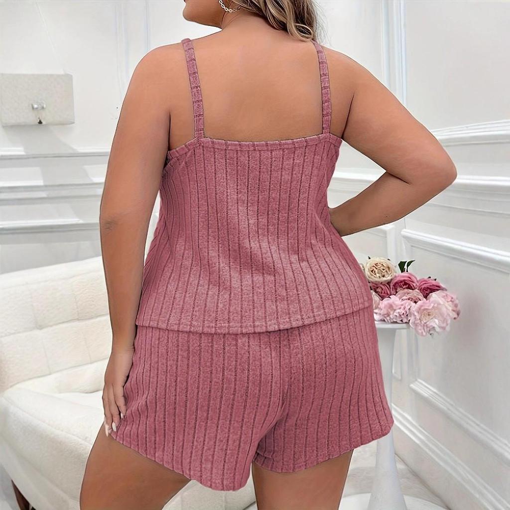 Casual Pyjamaset voor Dames - Grote Maten - Camisole Top & Short