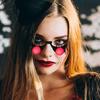 Glowing Red Eyes Glasses Halloween LED Glasses Glowing Eyeglasses Goggles Props Funny Halloween LED Glasses Festive Flashing Red