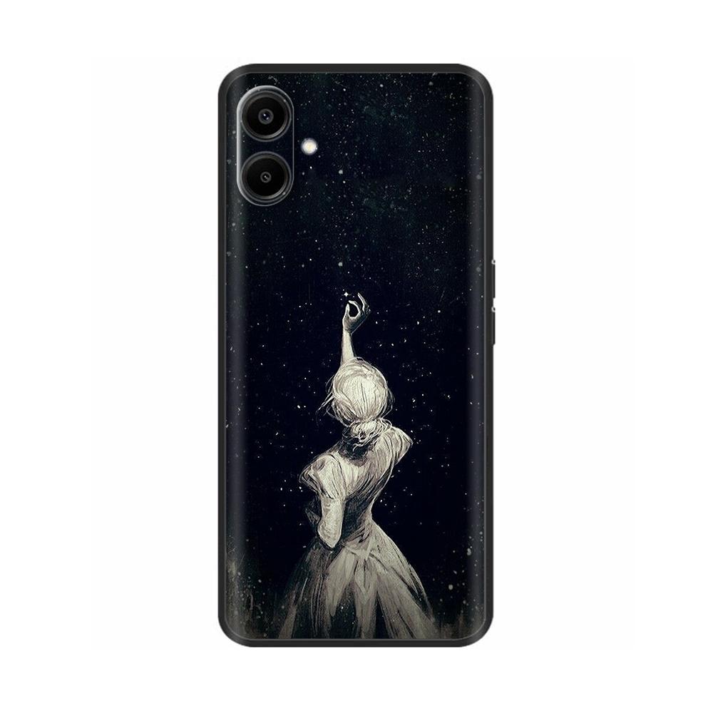 For Samsung Galaxy A06 Case Luxury Black Silicone Painted For Samsung Galaxy A06 SM-A065F Cases Bumper TPU Phone Protector Cover