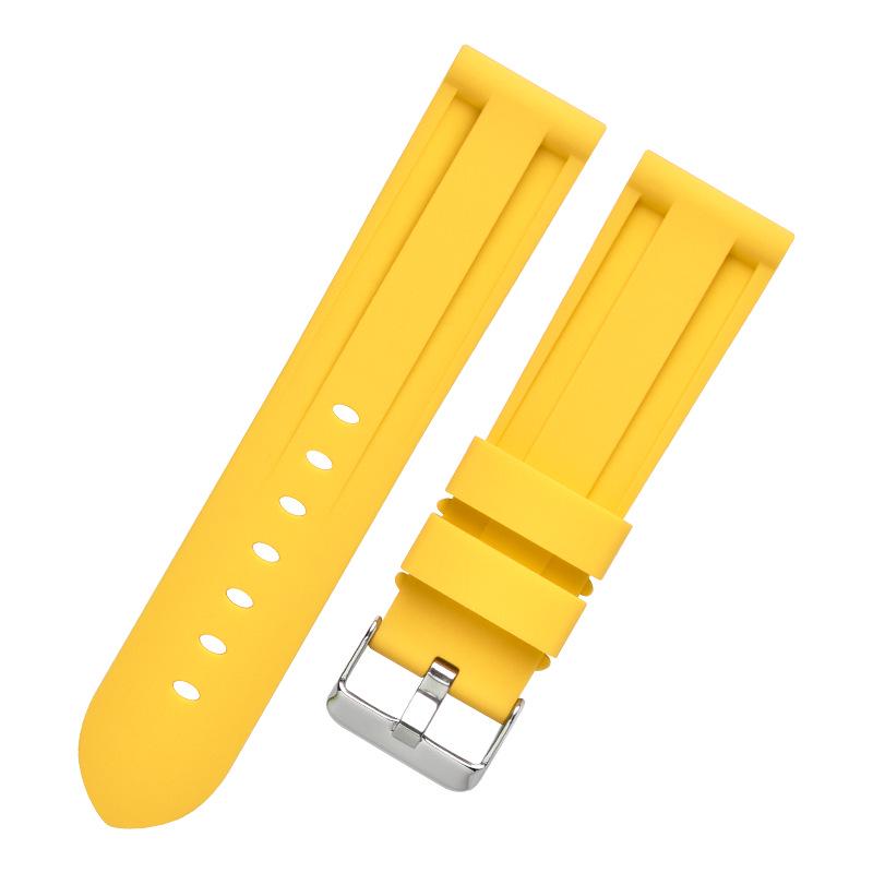 Universal Silicone Watch Strap for Panerai and Tudor Big Blue PAM, 22mm