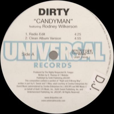 12inch Record DIRTY - Candyman UNIR206481 Universal Recor 2001 US Rap & Hip-Hop/R&B Used