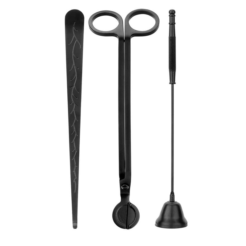 

3 In 1 Candle Wick Trimmer Candle Accessories Set Candle Accessories Black For Candle Care Candle Kit чёрный