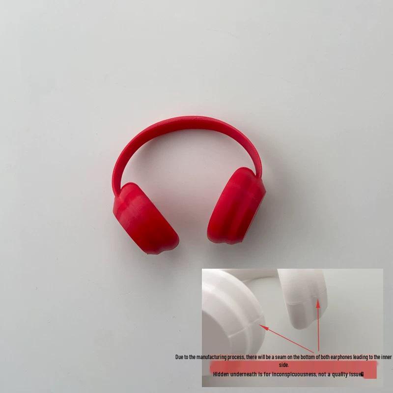 Cross-Generational Labubu 17CM 3D Printed Earphone Pendant with Rainbow Earphones