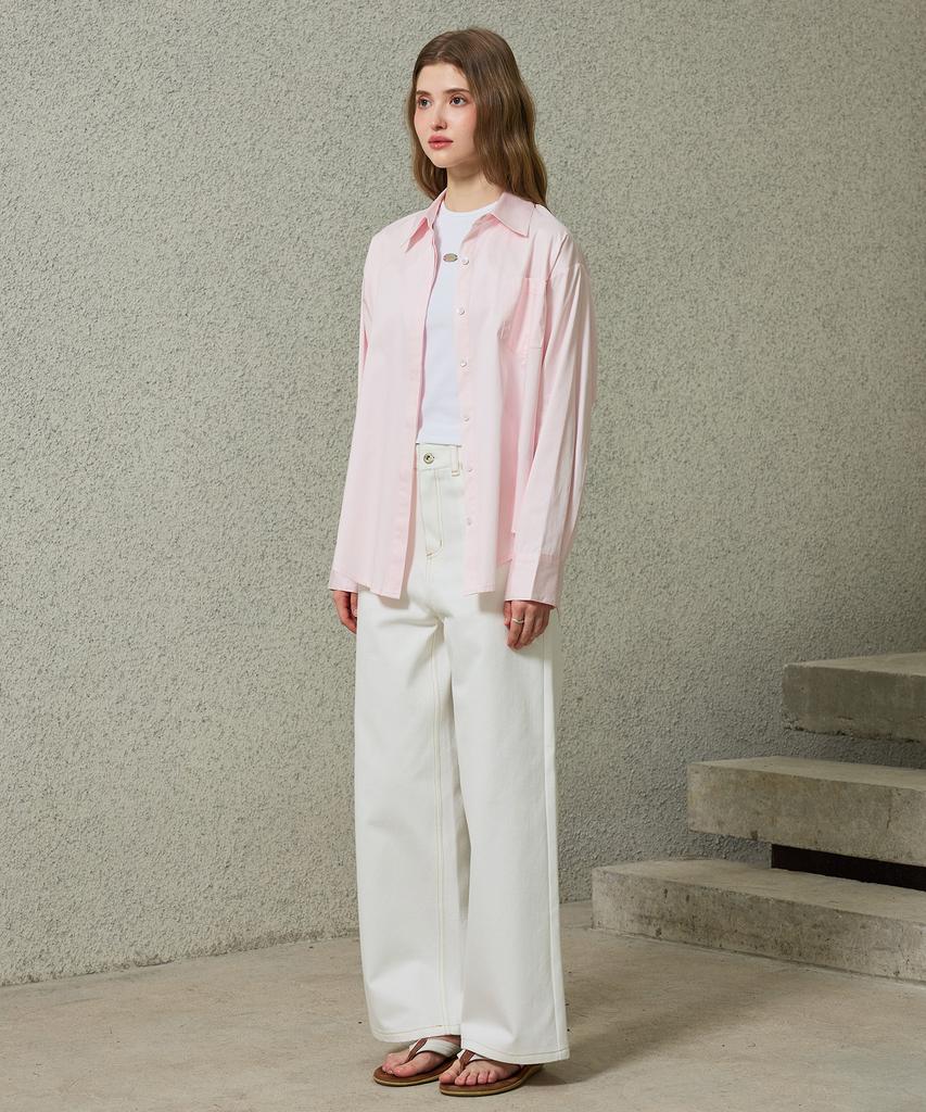 Alikim Bright Oversized Shirt / Pink