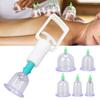 6 stücke Chinesische Schröpfen Therapie Tasse Set Akupunktur Saug Massage Vakuum Schröpfen Dosen Kit