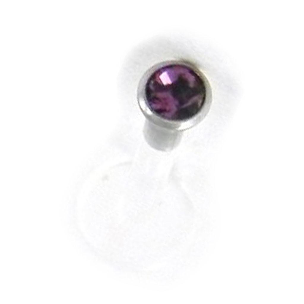 Les Trésors De Lily [H9447] - Labret 'Mouche' violet