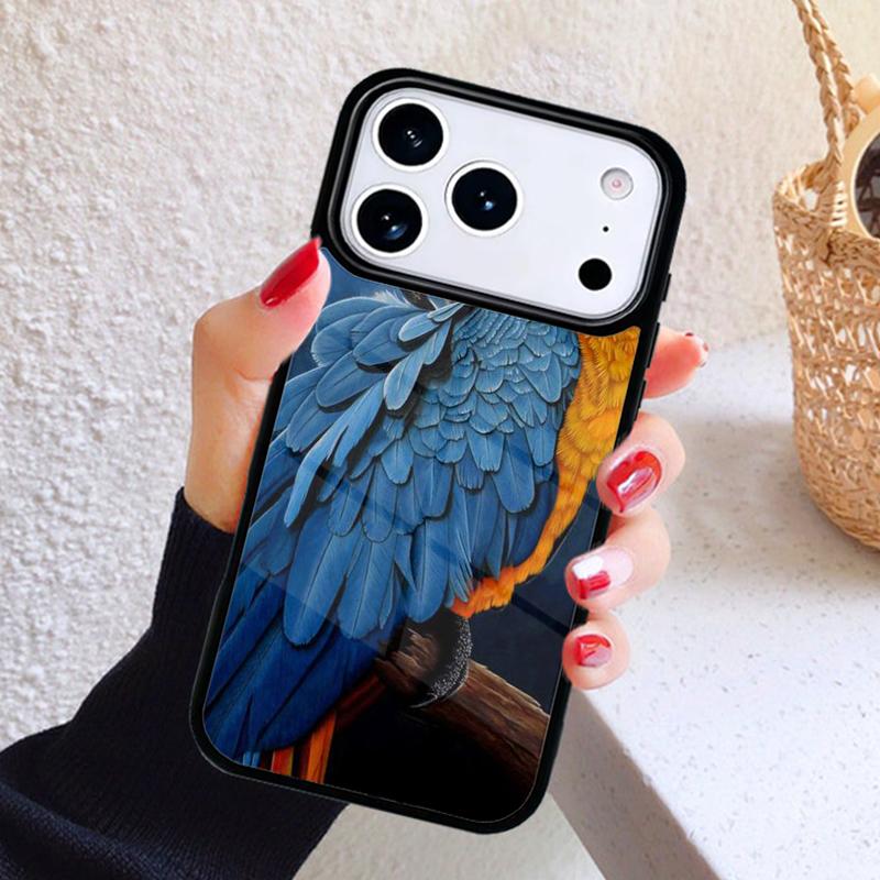 Animal Macaw Parrot Colourful Phone Case For iPhone 17 Air 16 15 14 13 12 11 Pro Max Plus