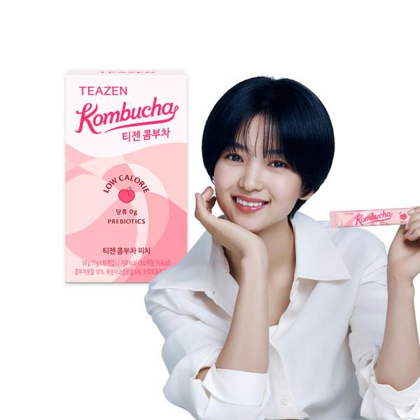 Teazen Kombucha Peach 10 sticks, Korea Kombucha