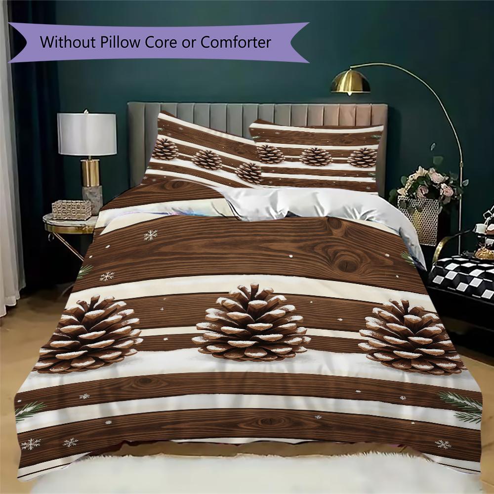 Golden Decorations Pattern Bedding uilt Set uilt Cover Pillowcase Home Decoration Birthday Gift (1 * duvet cover + 2 * pillowcase without core)_XIA