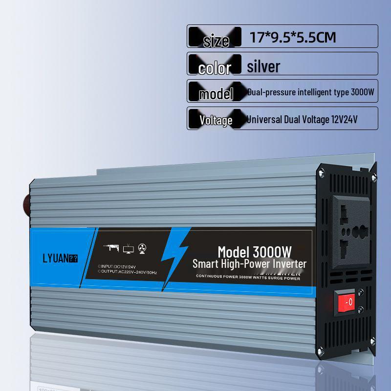 

Високопотужний інвертор чистої синусоїди 12В/24В/48В/60В на 220В для електромобілів